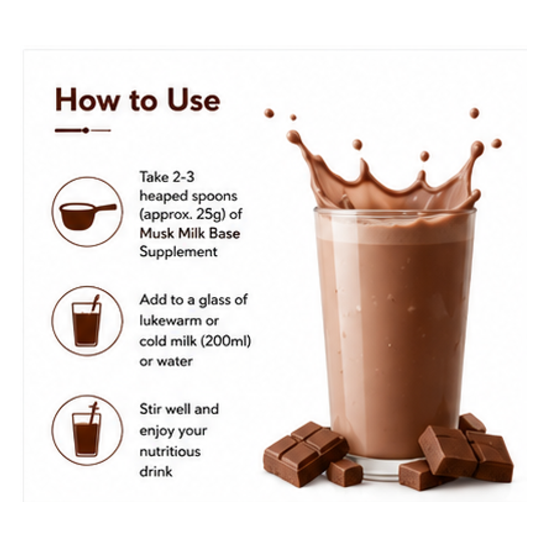 Musk Milk Base Nutritional Supplement – Complete Daily Nutrition for Energy, Growth & Wellness
