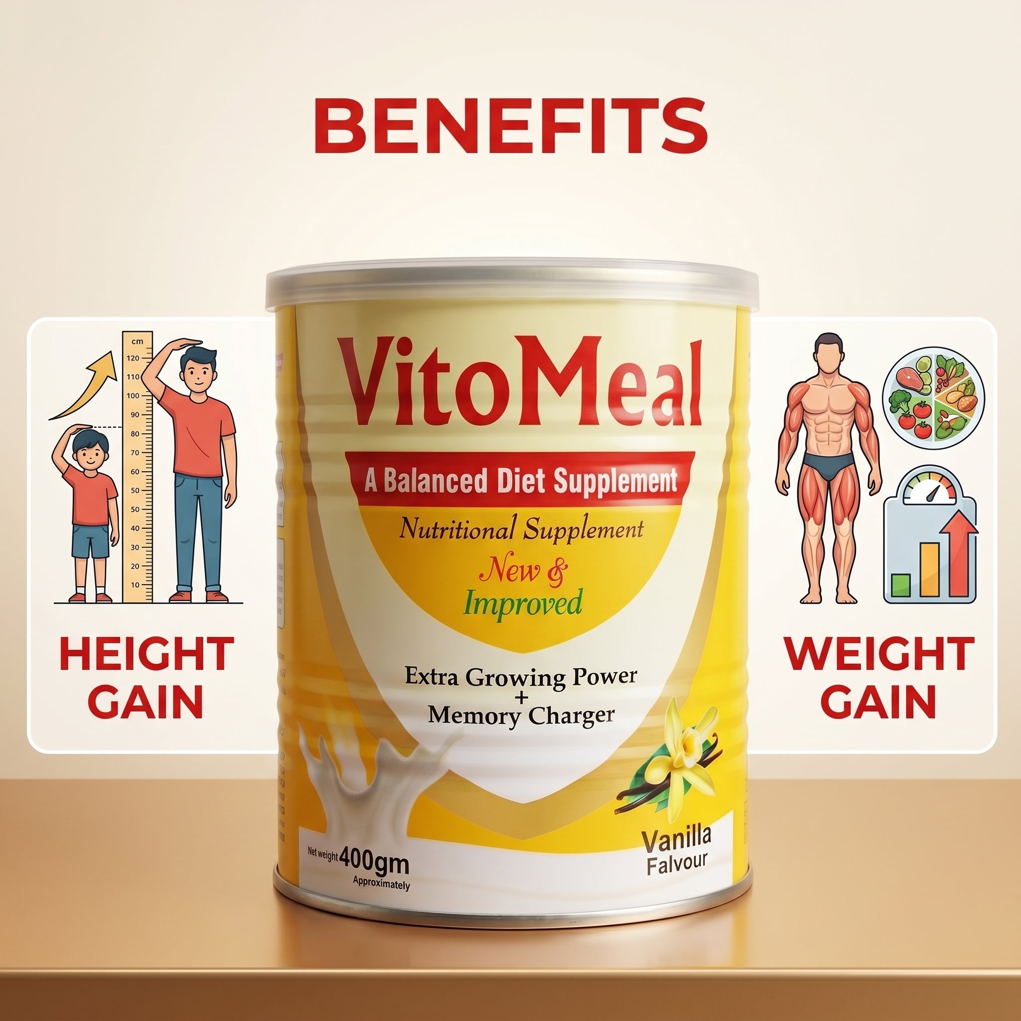 Vitomeal Nutritional Supplement – Complete Daily Nutrition for Energy, Wellness & Healthy Living