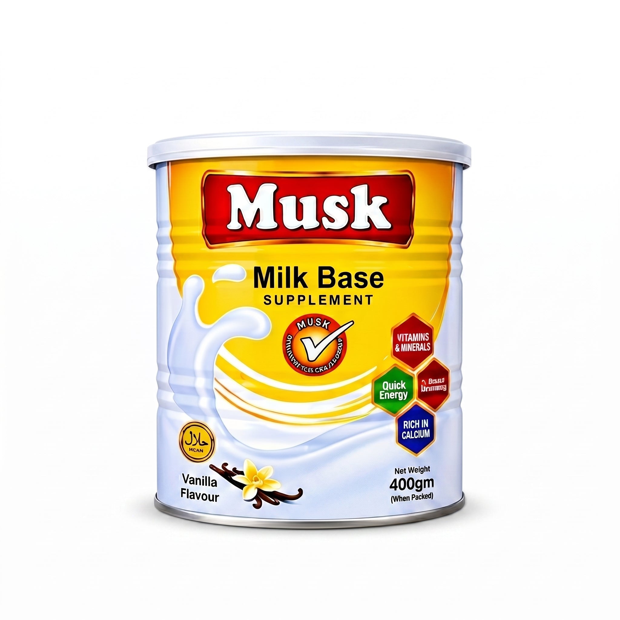 Musk Vanilla Flavour Milk Base Nutritional Supplement – Complete Daily Nutrition for Energy, Growth & Wellness